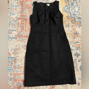 Jcrew sleeveless wool-blend suiting sheath dress